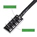 PWM Fan Hub, 4-Pin Computer CPU/Case Fan Power Multi Splitter Connector Cable Adapter for Computer Cooler Fans