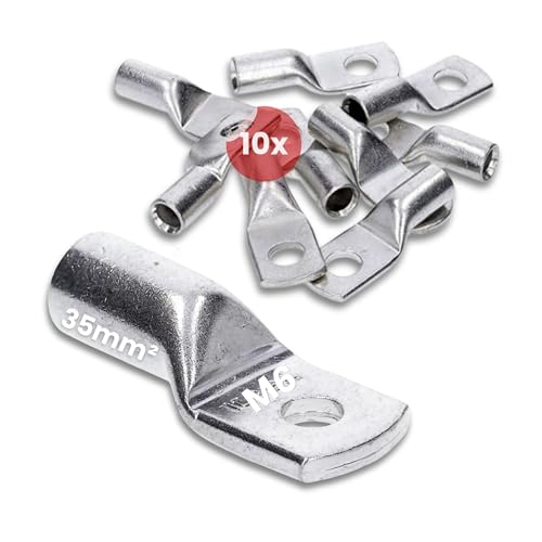 Cosses tubulaires standard Kalitec 35 mm² M6 pour câblage électrique fiable