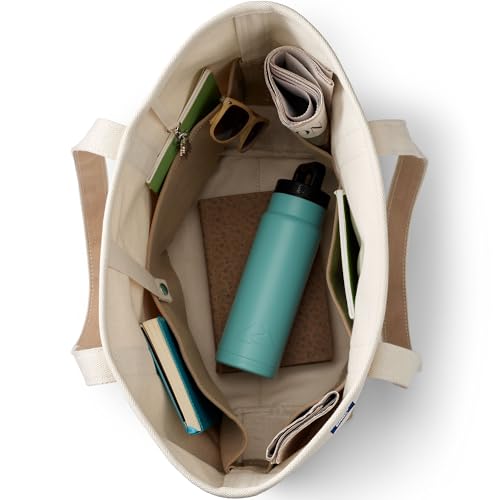 Bolso Tote Natural Lona Asa Larga Lands' End miniatura 2