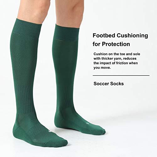Image of CS CELERSPORT 2 /3 Pack Soccer Softball Baseball Socks for Youth Kids Adult Multi-Sport Compression Knee High Socks