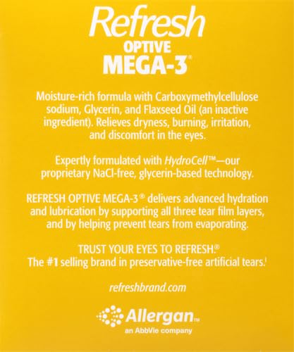 Refresh Optive Mega-3 Lubricant Eye Drops Preservative-Free Artificial Tears thumb #13
