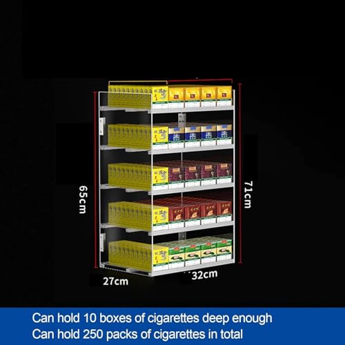 Présentoir à cigarettes en acrylique mural et comptoir pour tabac