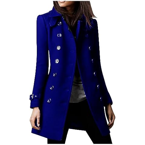 GULASISI Women's Premium Double Breasted Pea Coat Cover