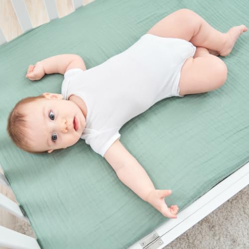 Image of Muslin Swaddle Blankets for Newborn, Cotton Receiving Blankets for Baby