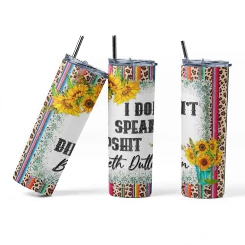 Women's 'I Don't Speak Dipshit' Funny Print T-Shirt - Casual Short Sleeve Tee