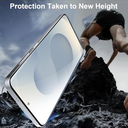Image of OneFish Privacy Screen Protector Designed Compatible with Samsung Galaxy S25 Plus / S25+ (6.7 inch), 9H Tempered Glass, Scratch Resistant Bubble Free, Easy Installation, Auto Dust-Elimination 2 Pack