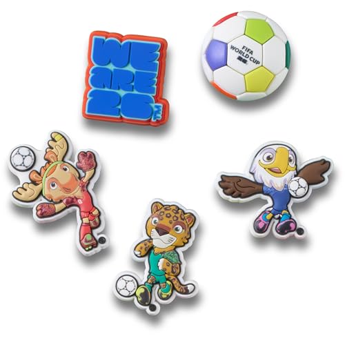 Crocs Jibbitz Sports & Outdoor Shoe Charm Packs FIFA 26 5-Pack