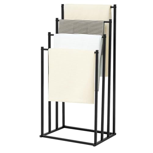Rack de serviette autoportant 4 barres pour piscine et salle de bain