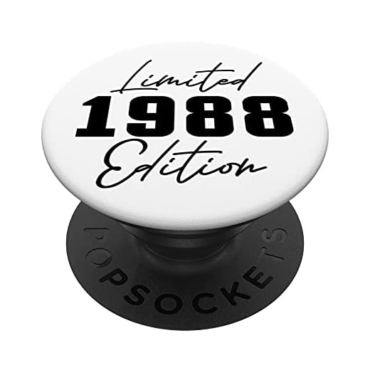 Edición limitada de 1988, 35 años de edad, hombres y mujeres, 35 cumpleaños PopSockets PopGrip Intercambiable