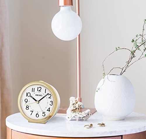 SEIKO Sussex Despertador para quarto, ouro