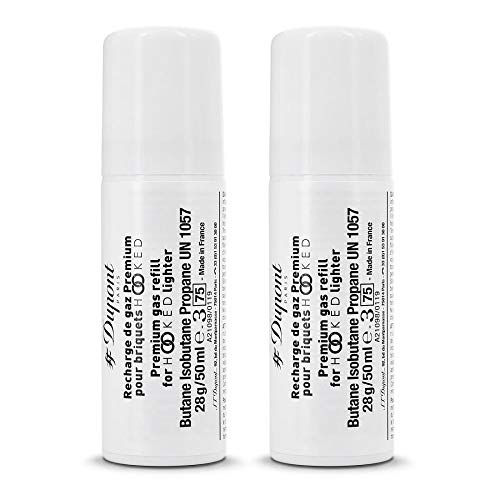 S.T. Dupont Lot de 2 recharges de gaz Blanche 444