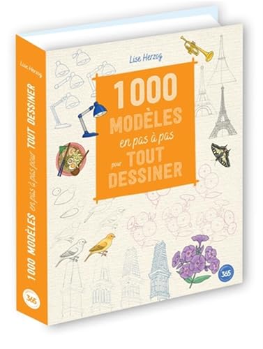 livre 1000 modèles en pas à pas pour tout dessiner