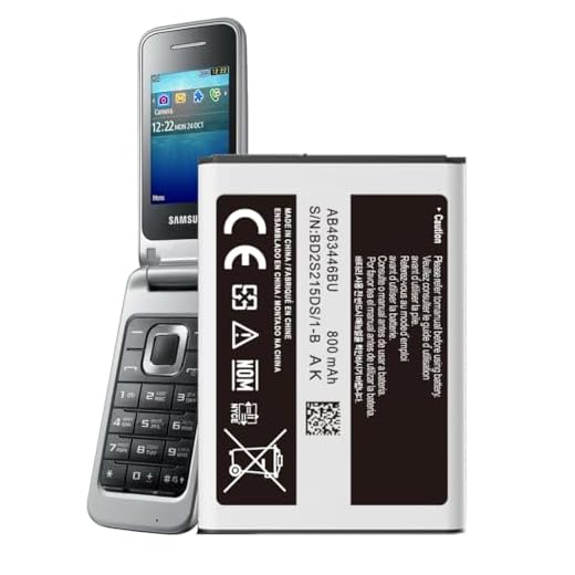AB463446BU Akku,800mAh Ersatzakku für Samsung GT-C3520 GT-C3300|E1050|E1070|SGH-E210|E250|E251|E380(Akku-Austausch ohne NFC)