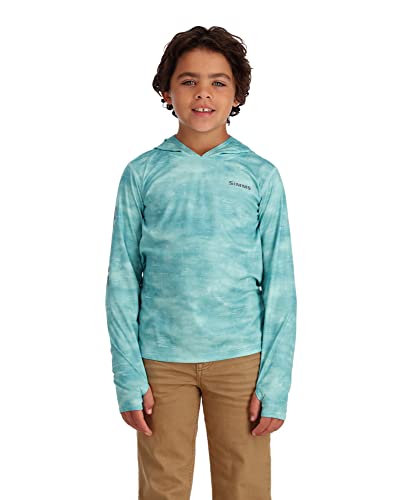 Simms Youth Solar Tech UPF 50 Fishing Shirt, SPF Hoody Shirt4