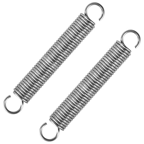 GUNGY Resortes de Extensión 80mm Muelles de Tensión con Gancho Muelle de Acero Inoxidable Diámetro Exterior 12mm Diámetro Alambre 1,5mm Fuerza Resorte 6KG 2 Piezas