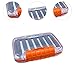 Menolana Fly Box Fly Fishing Box Portable Multifunctional Supplies Saltwater Compact Gift Waterproof Fishing Tackle Tray Double Sided, Orange