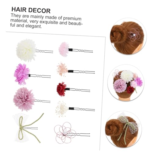 Épingles à cheveux japonaises fleur violette pour accessoires cheveux - 3