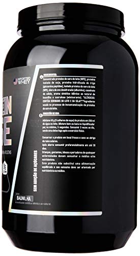 Kit Whey Protein Fuse 900g + Creatina 100g + Coqueteleira Roxa Dark Lab (Baunilha)