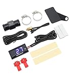 HEEPDD Motorcycle Water Thermometer, M10 Sensor, 0-120°C, LCD Display, Universal Fitment, Easy Installation, High Definition, Safety Protection, Durable ABS Material