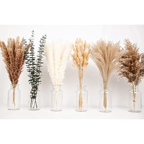 Naunauya 110 PCS Boho Pampas Grass Decor Cover