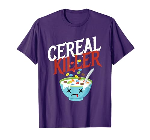 Cereal Killer I Costume Breakfast Cereal Halloween Party T-Shirt
