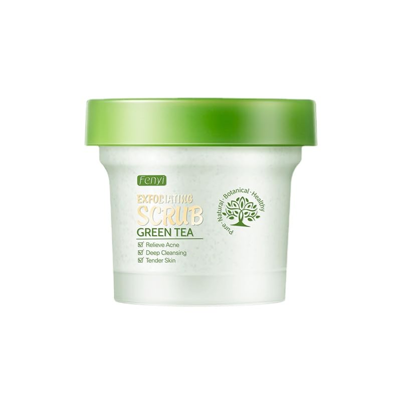 Matcha Green Tea Facial Scrub Té Verde Matcha Sweet Scrub Exfoliante de sal para el cuerpo Gana contra el envejecimiento estrías, acné y