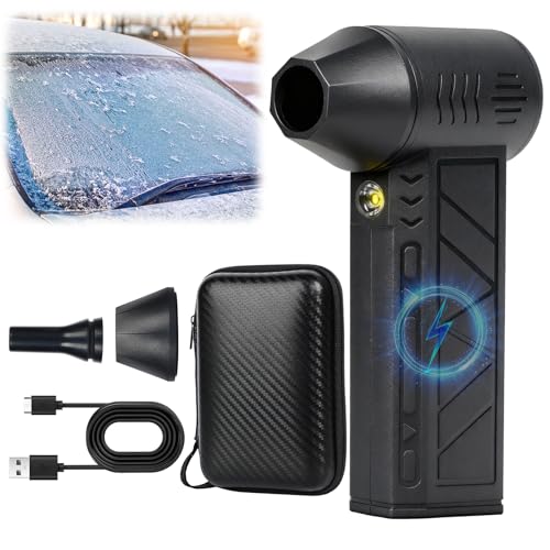 Snow Whiz Turbo Blower,Snow Whiz Turbo Blower with Led,Mini Turbo Snow Blower for Car,3 Gear Adjustable Super Power Turbo Breeze Electric Blow,Snow Remover for Cars,Home,Keyboard,Computer
