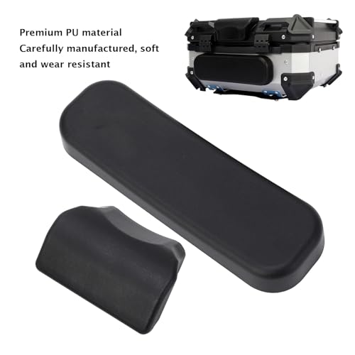Tihebeyan Imbottitura Cuscino Schienale Bauletto Moto 22L 25L 28L 32L, Adesivo Autoadesivo per Schienale Passeggero per Bauletto, Morbida Pelle PU Seduta Comoda