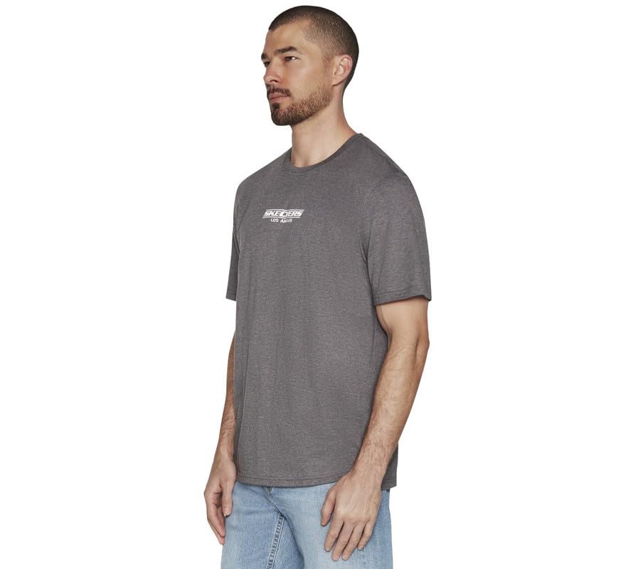 Image of Skechers Men's Polyester Regular Fit Action TEE