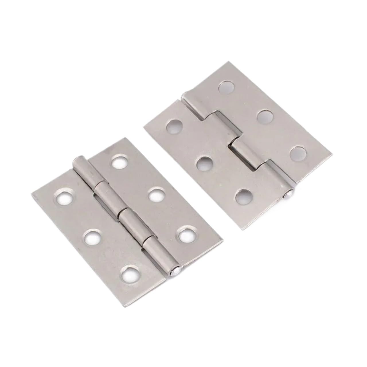 Psbdfldabfjc 10Pcs Stainless Steel Door Hinges Flat Hinge Home Furniture