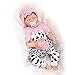 OCSDOLL Reborn Baby Dolls Girl 22 inch Sleeping Lifelike Soft Touch Silicone Vinyl Newborn Handmade Real Life Baby Doll for Age3+