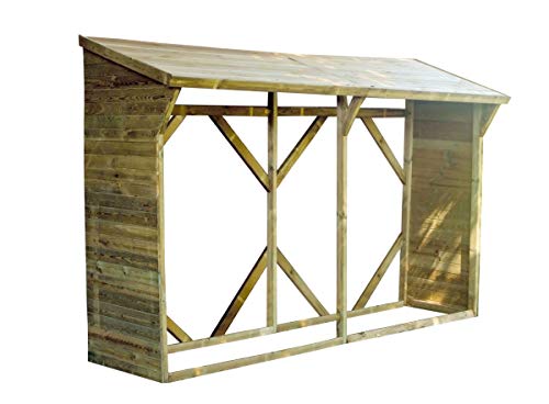 Madeira Abri à bûches en Bois - 4,4 stères