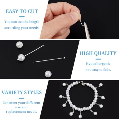 BENECREAT 30Pcs 925 Sterling Silver Head Ball Pins - Image 4