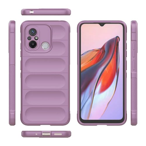 Image of amazon basics Basic Case for Poco C55 4G (Silicone Purple)