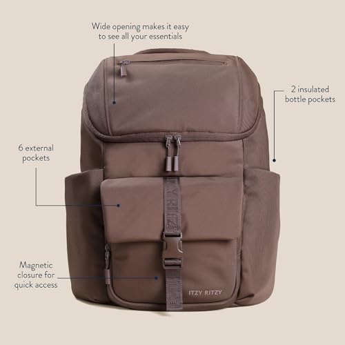 Itzy Ritzy Bucket Backpack sac à dos imperméable pour éviter les fuites