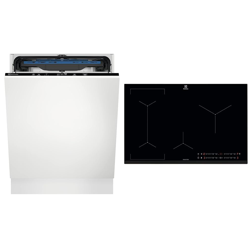 Electrolux Serie 600 Lavastoviglie Integrata Totale 60 cm, LSV48400L, Tecnologia SatelliteClean & Serie 600 Piano Cottura a Induzione 4 Fuochi da Incasso, LIL83443 Bridge 80 cm
