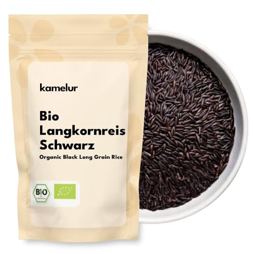 Kamelur Bio Langkornreis schwarz (500g) schwarzer Vollkornreis Langkornreis BIO ohne Zusätze