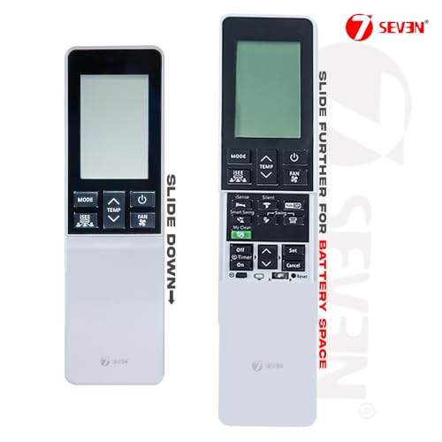 Image of 7SEVEN Compatible AC Remote for Hitachi Split AC and Cassette Air Conditioner The Model of Remote Control is 236, Exact Match with Original Remote No Pairing Required use New AAA Alkaline Battery.