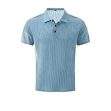 bqlfpoihp wearbreeze shirts for men, mens collared shirts short sleeve, quick dry shirt for men(light blue,2xl)