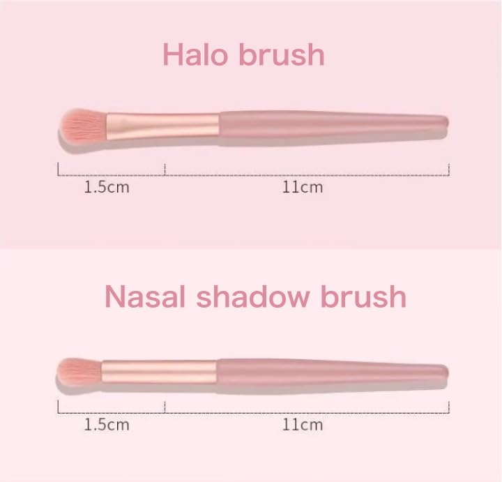 Miniatura 8 de Pinceles de maquillaje de alta calidad, base sintética, correctores de polvo, sombras de ojos, juego de 8 brochas (SKIN)