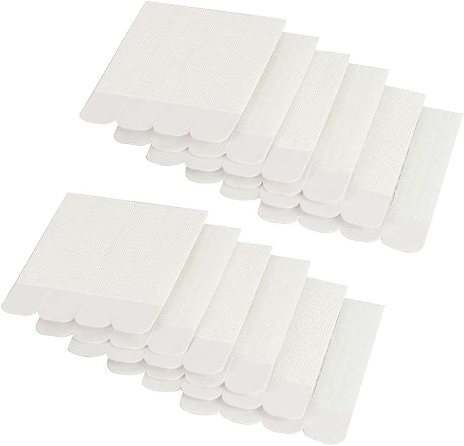 ZONE INDUSTRY CORP. Picture & Frame Hanging Strips – Removable and Damage-Free Hanging Strips – 24Pairs (Large), Hold up to 16 lbs/4 Pairs - Indoor Use, White