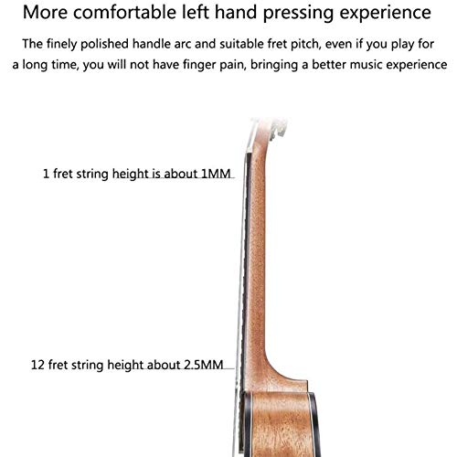 Ukuleles Ukulele Beginner 23 inch Spruce Veneer Small Guitar for Beginners Kids Adult with Gig Bag Picks Strings Capo and Tuner - Les Beatles, Paul McCartney, John Lennon, RIngo Starr, George Harrison Ukuleles Ukulele Beginner 23 inch Spruce Veneer Small Guitar for Beginners Kids Adult with Gig Bag Picks Strings Capo and Tuner – Image 8