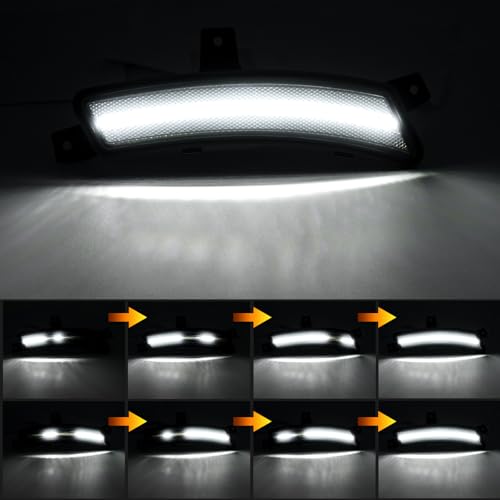 Image of Smoked Lens LED Side Marker Lights Fit for 2025 Yukon /Yukon XL /Tahoe /Suburban /Escalade /Escalade ESV(6th Gen) Driver Passenger Sidemarkers Lamp White Front Fender Lamp Kit