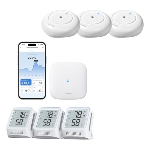 Thermomètre-Hygromètre Wi-Fi X-Sense pour Éviter les Moisissures et Inondations Maison