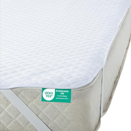 JEMIDI Protector Colchon Impermeable 180 x 200 cm - Antideslizante y Reducción de Ruido - Protector de Colchon Impermeable Transpirable - Certificado OekoTex y Lavable Máquina