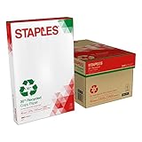 Staples 581761 30% Recycled 11-Inch x 17-Inch Copy Paper 20 lbs 92 Brightness 500/RM 5 RM/CT