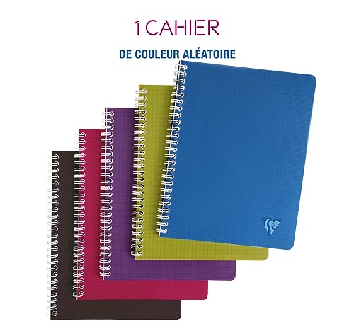 Clairefontaine cahier à spirales 17x22cm petits carreaux 100 pages - vue 3