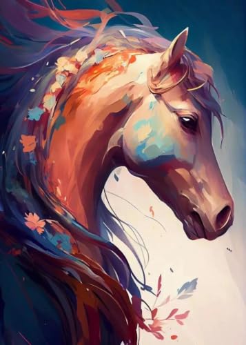 Toile Cheval au Galop Fine Art - Impression d'Affiches Animaux Sauvages 60x90cm