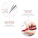 M&G Gel Pens, 1.0mm Red Ink Gel Pens Bold Point, Quick Dry Gel Ink Pens Bulk Smooth Writing with Soft Anti-Slip Grip & Plug-In Cover for Journaling Office Supplies School Women Men (12 Pack)