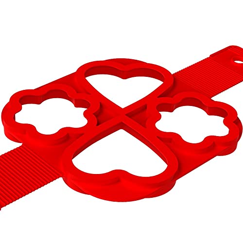 4 Anelli Per Uova In Silicone - Stampi Per Frittate Tonde E Pancake - Foto 10